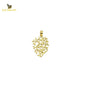 14K Solid Gold Design Charm Pendant