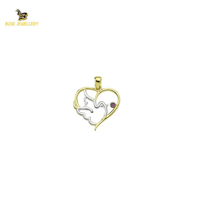 14K Solid Gold Design Charm Pendant