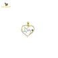 14K Solid Gold Design Charm Pendant