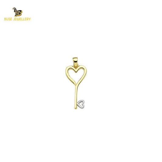 14K Solid Gold Design Charm Pendant