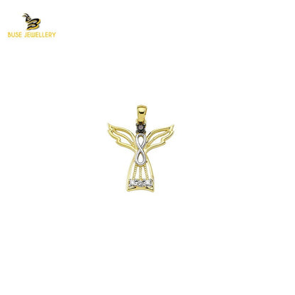 14K Solid Gold Design Charm Pendant