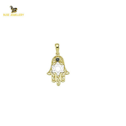 14K Solid Gold Design Charm Pendant