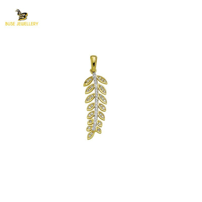 14K Solid Gold Design Charm Pendant