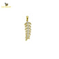 14K Solid Gold Design Charm Pendant