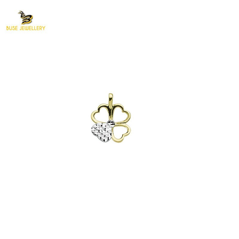 14K Solid Gold Design Charm Pendant