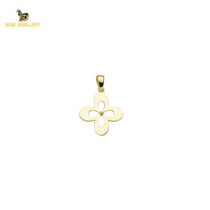 14K Solid Gold Design Charm Pendant