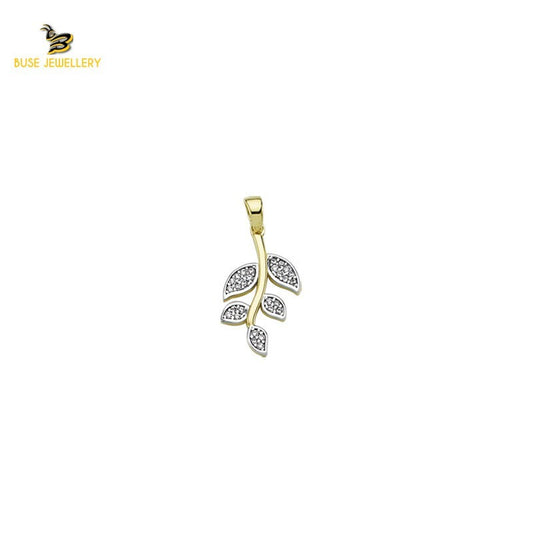 14K Solid Gold Design Charm Pendant