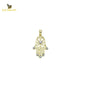 14K Solid Gold Design Charm Pendant