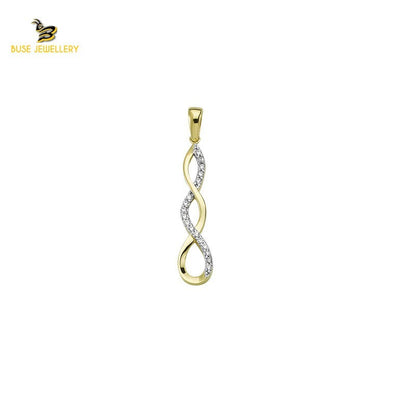 14K Solid Gold Design Charm Pendant