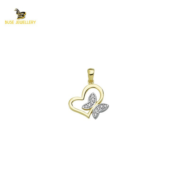 14K Solid Gold Design Charm Pendant