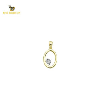 14K Solid Gold Design Charm Pendant