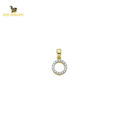 14K Solid Gold Design Charm Pendant