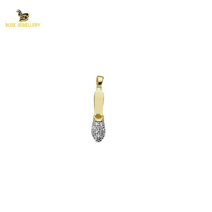 14K Solid Gold Design Charm Pendant