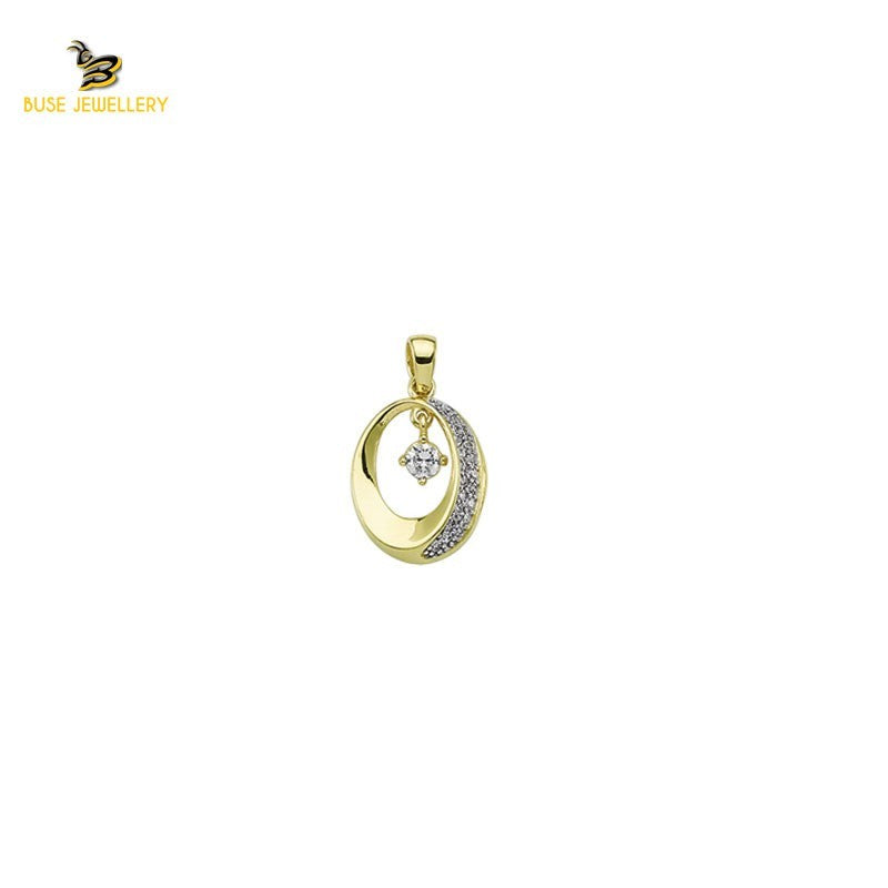 14K Solid Gold Design Charm Pendant