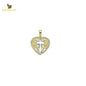 14K Solid Gold Design Charm Pendant