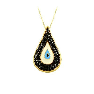 14K Solid Gold Drop Necklace