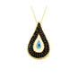 14K Solid Gold Drop Necklace