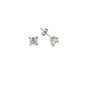 14K Solid Gold Drop Stud Solitaire Earring