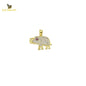 14K Solid Gold Elephant Charm Pendant