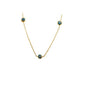 14K Solid Gold Evil Eye Necklace