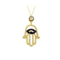 14K Solid Gold Fatma's Hand Necklace