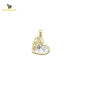 14K Solid Gold Heart Charm Pendant