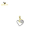 14K Solid Gold Heart Charm Pendant