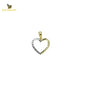 14K Solid Gold Heart Charm Pendant