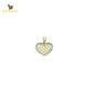 14K Solid Gold Heart Charm Pendant