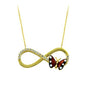 14K Solid Gold İnfinity Necklace