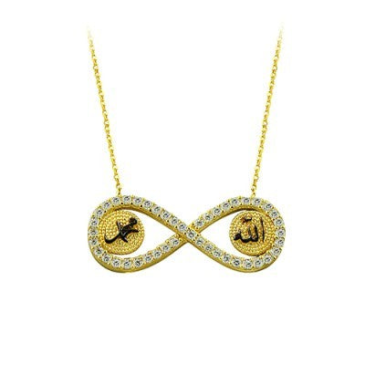 14K Solid Gold İnfinity Necklace