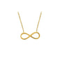 14K Solid Gold İnfinity Necklace