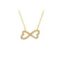 14K Solid Gold İnfinity Necklace