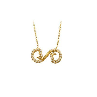 14K Solid Gold İnfinity Necklace