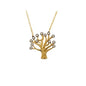 14K Solid Gold Life Tree Necklace