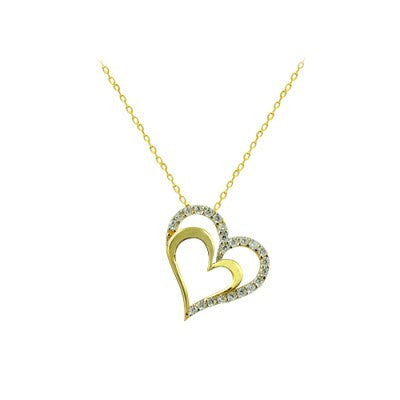 14K Solid Gold Love Necklace