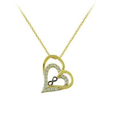 14K Solid Gold Love Necklace