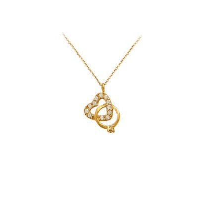 14K Solid Gold Love Necklace