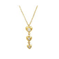 14K Solid Gold Love Solitaire Necklace