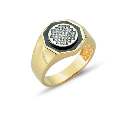 14K Solid Gold Men Ring