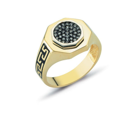 14K Solid Gold Men Ring