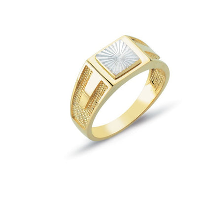 14K Solid Gold Men Ring