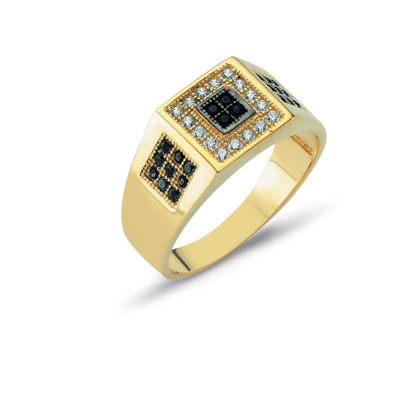 14K Solid Gold Men Ring