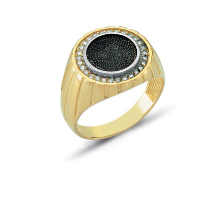 14K Solid Gold Men Ring