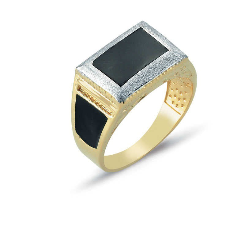 14K Solid Gold Men Ring