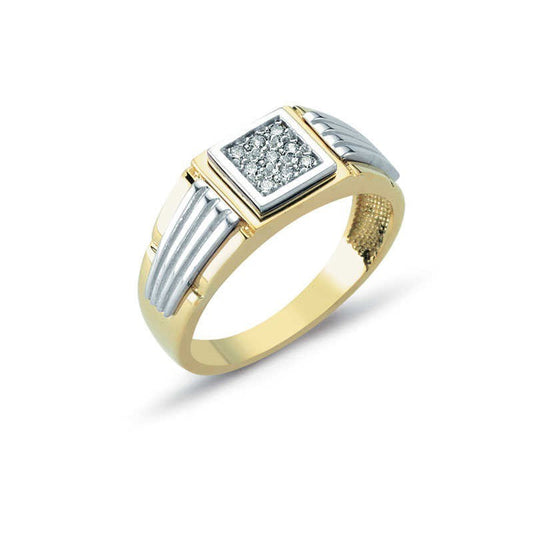 14K Solid Gold Men Ring