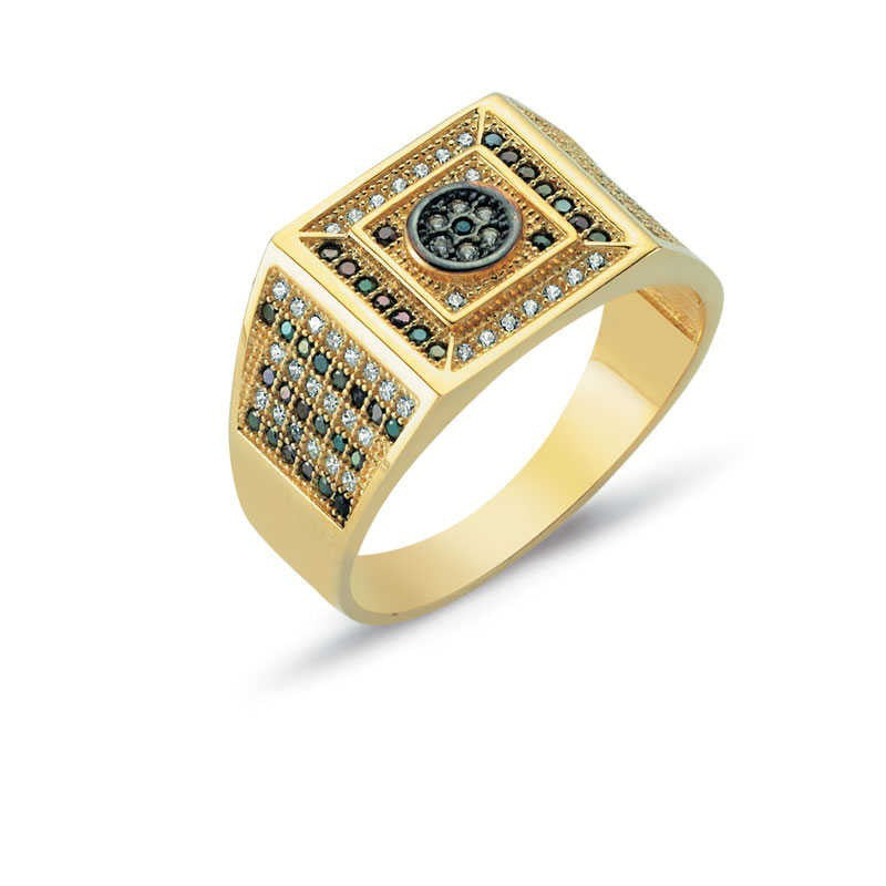 14K Solid Gold Men Ring