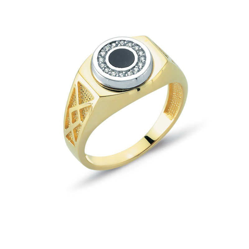 14K Solid Gold Men Ring