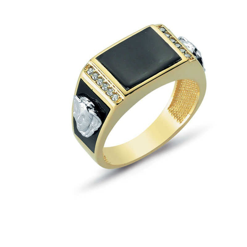 14K Solid Gold Men Ring