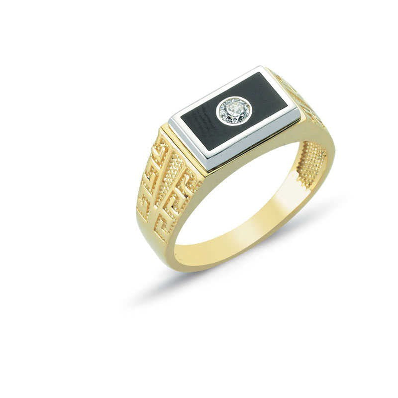 14K Solid Gold Men Ring